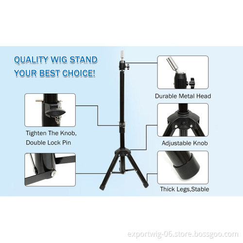 Wholesale Professional Canvas Head Wig Stand Tripod Mannequin Head Adjustable Hair Salon Tools